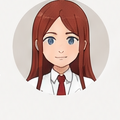 Makise Kurisu portrait from the original poster